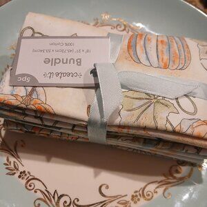 Fabric Fat Quarter bundle - Harvest Pumpkin